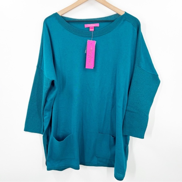 Lilly Pulitzer Cobo Sweater Inky Tidal - Picture 2 of 15